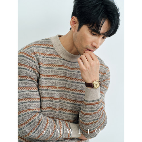 【100%绵羊毛】费尔岛毛衣男