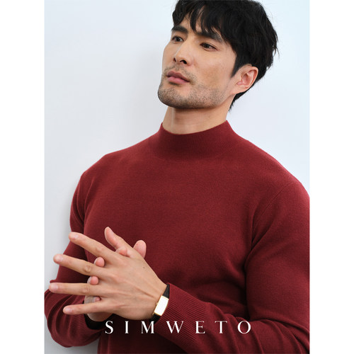 新年红色毛衣男士冬季