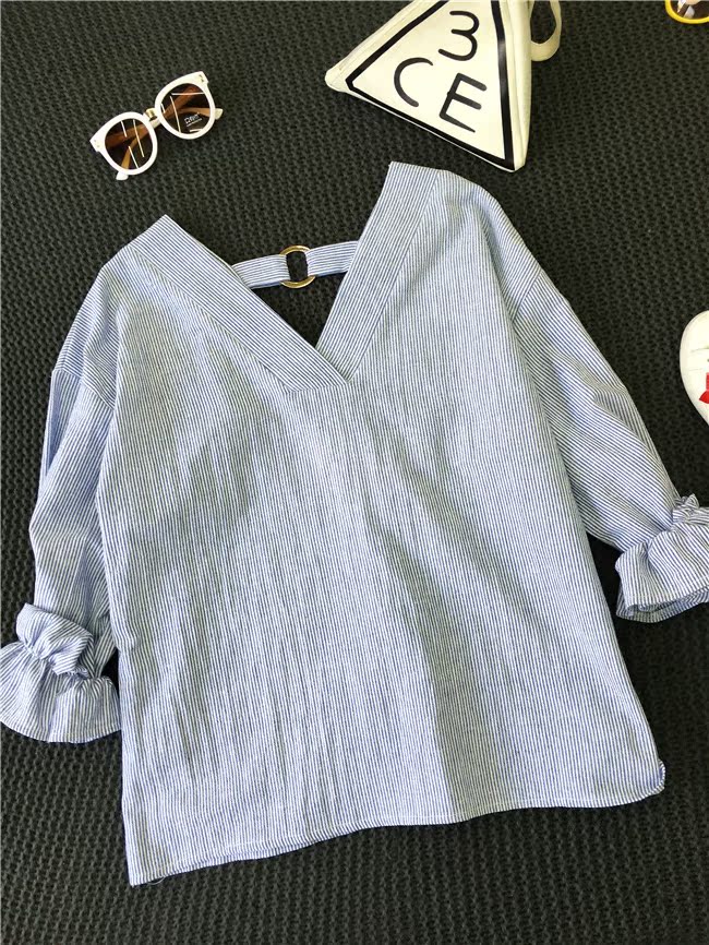 Chemise garcon à manche longue en coton - Ref 2082773 Image 5