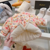 儿童外套春秋冬婴儿保暖幼儿1岁3外出棉服男女童加绒冬装 宝宝衣服