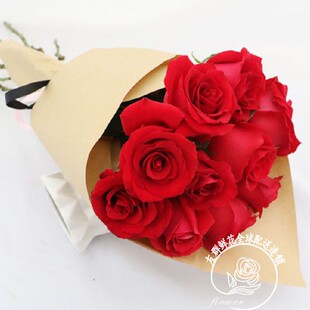 小束花束精致简约玫瑰雏菊桔梗居家装饰鲜花广州花店全国速递