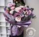 玫瑰百合桔梗组合鲜花花束韩式 精包装 广州花店全国连锁配送