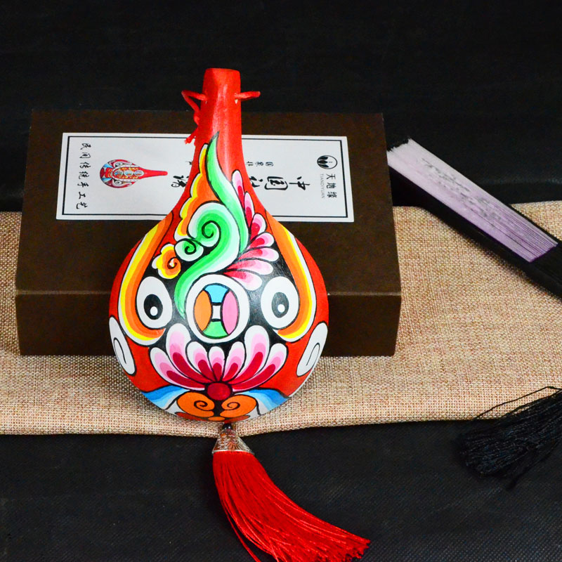 纯手工绘画京剧社火马勺脸谱面具装饰挂件中国风小礼品民俗特色