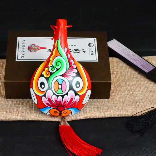 纯手工绘画京剧社火马勺脸谱面具装饰挂件中国风小礼品民俗特色