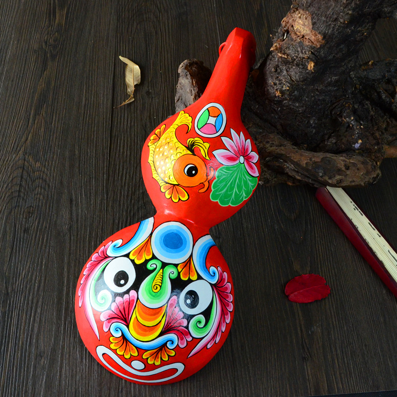 纯手工绘画京剧社火马勺脸谱葫芦装饰挂件中国风特色礼品纪念品