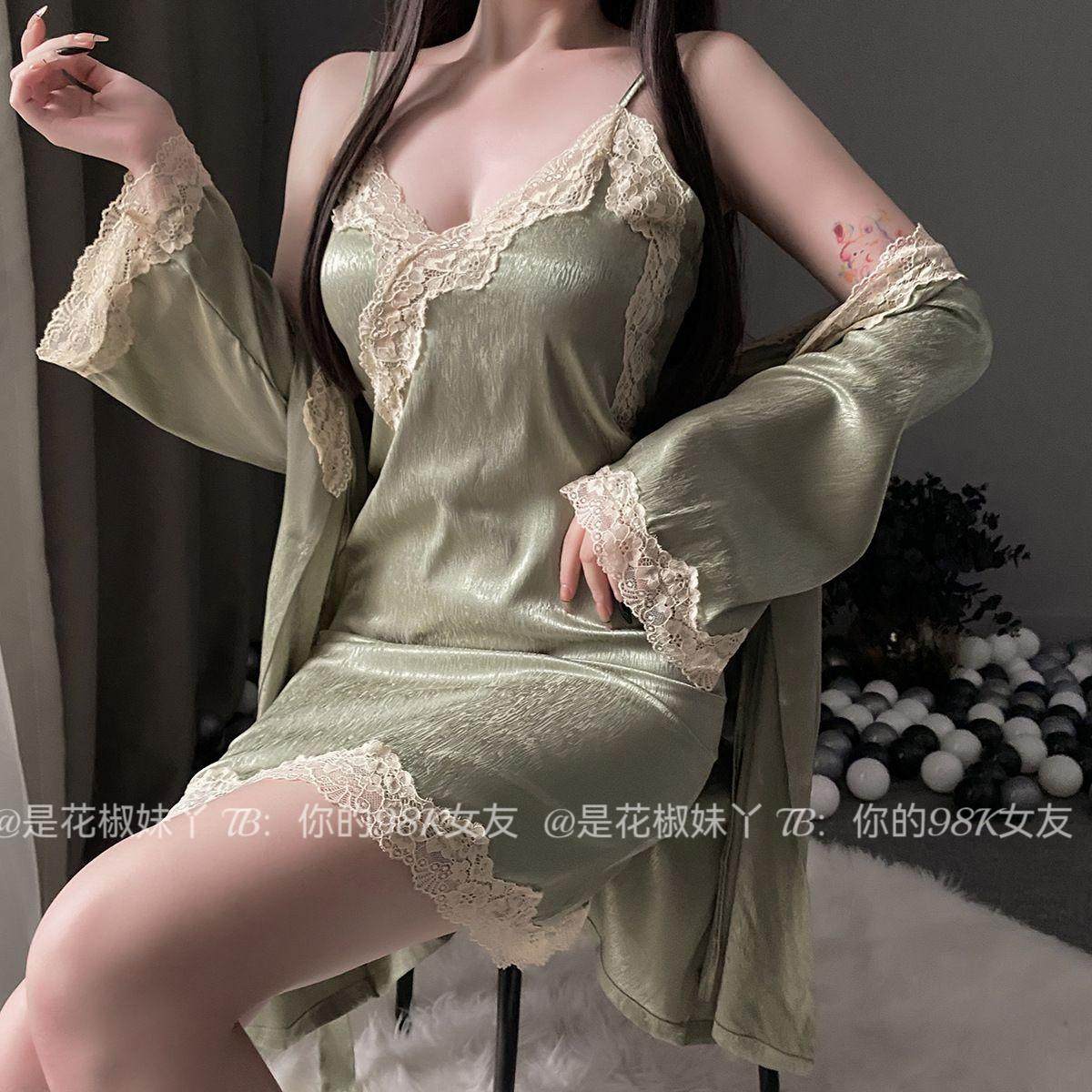 你的98K女友：抹茶绿法式性感显白吊带睡裙温柔诱惑垂坠感家居服,女士内衣/男士内衣/家居服,内衣配件,淘宝优惠券,粉丝福利购,淘宝优惠卷