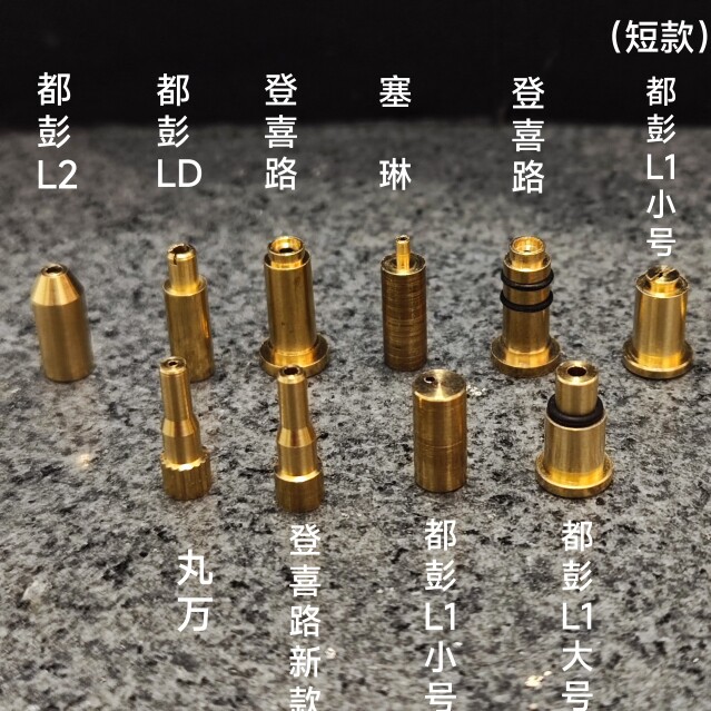 都彭朗声打火机充气转接头专用充气嘴配件铜头转换头铜嘴火机加气图片