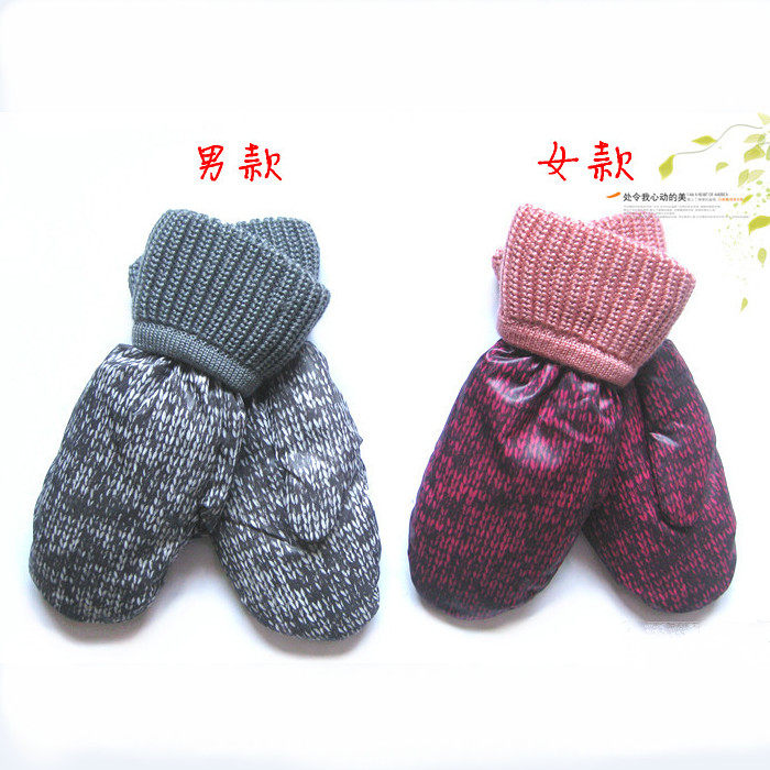 韩版正品羽绒手套男女款冬季加厚户外保暖可加长全指情侣手套冬天