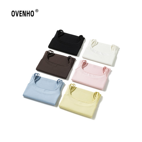 OVENHO文厚 闲窗锁昼凉感抗菌裸感果冻吊带