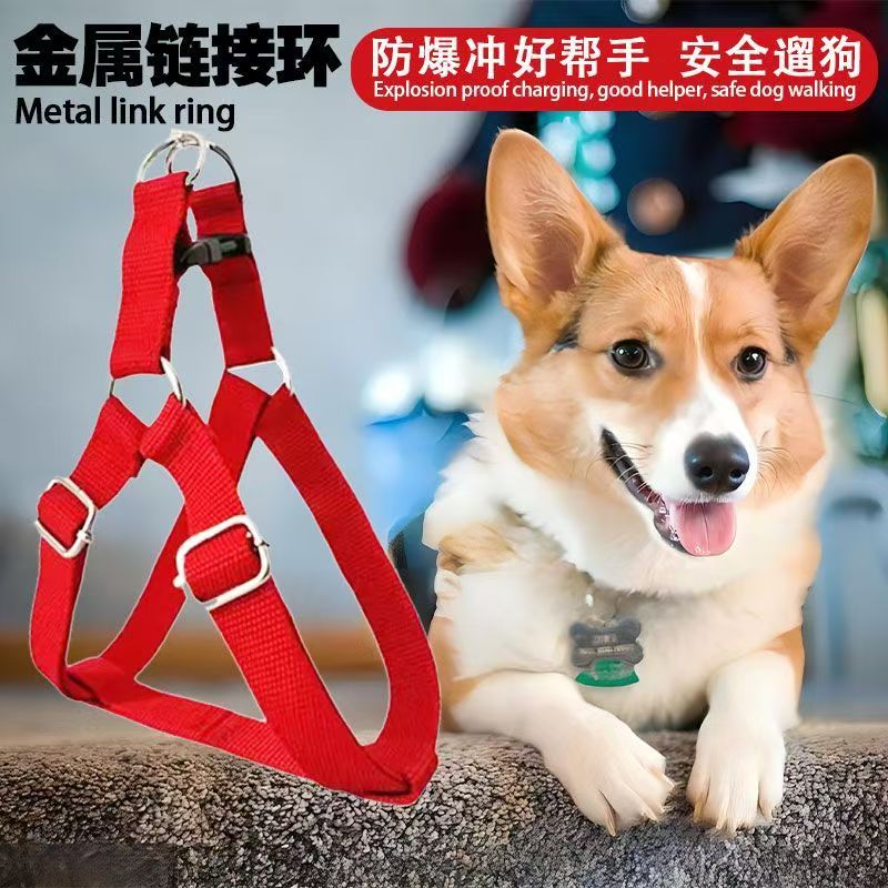 狗狗背心式泰迪金毛牵引胸背带