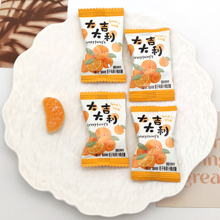 VIKOI唯口爱大吉大利软糖桔子味休闲糖果喜糖婚庆怀旧零食小吃