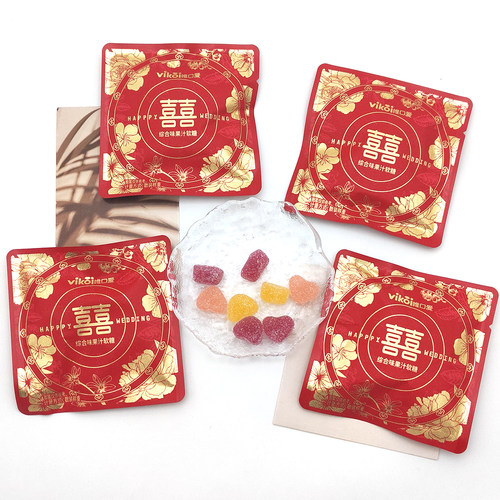 VIKOI唯口爱A397综合味果汁软糖休闲零食糖果喜糖结婚订婚伴手礼