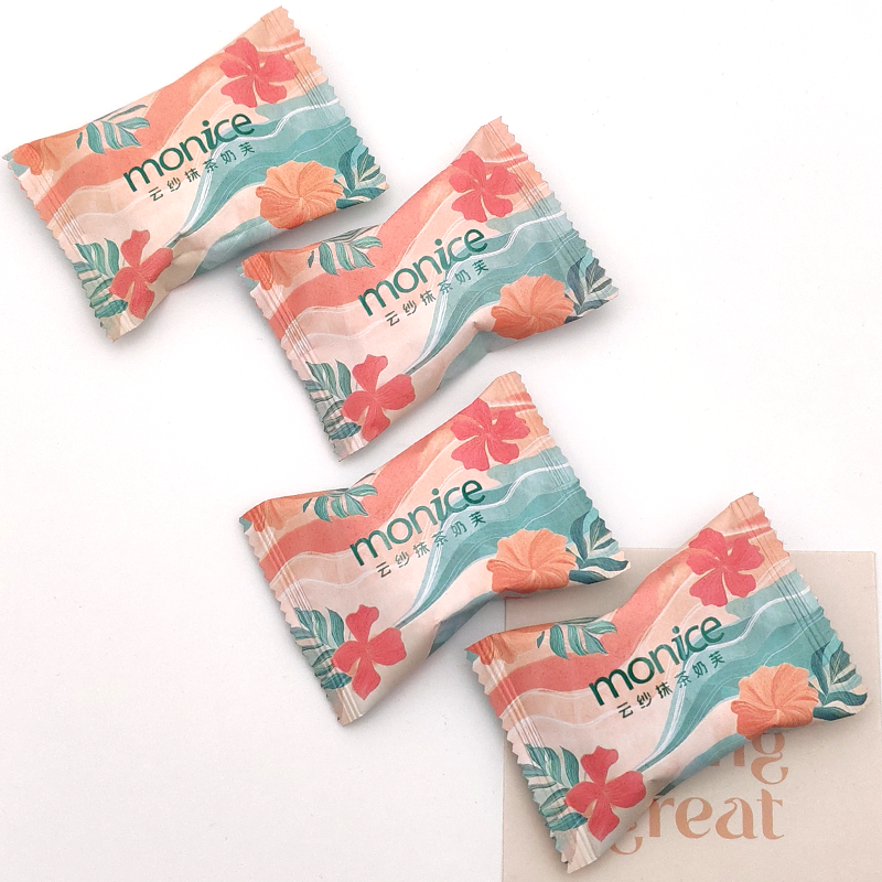 MONICE茉奈云纱抹茶奶芙雪花酥饼干喜糖休闲零食糕点高端喜糖散装