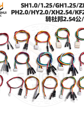 SH1.0/1.25/GH1.25/1.5/PH2.0/HY2.0/2510/XH2.54转杜邦2.54-1P线