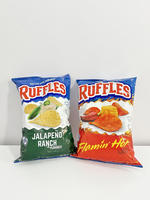 American original imported RUFFLES, original cut snacks, potato chips, casual snacks, wavy chili flavor, Mexican flavor thumbnail 8