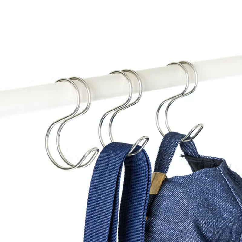 双线不锈钢S型挂钩清洁剂挂钩