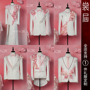 原创高级感外套主播新款 男团西服装 订定制 富士山下 裳届Design