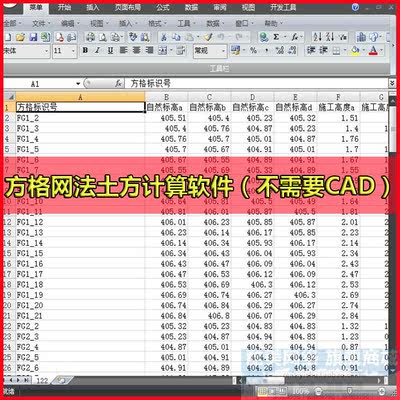 方格网法土方工程量计算软件施工场地土方量挖方填方生成无需CAD