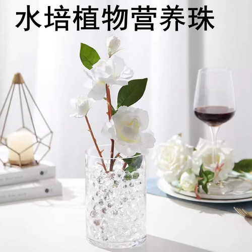 透明泡大珠水宝宝水培珠泡水变大吸水珠水晶泥无土水培植物海洋球