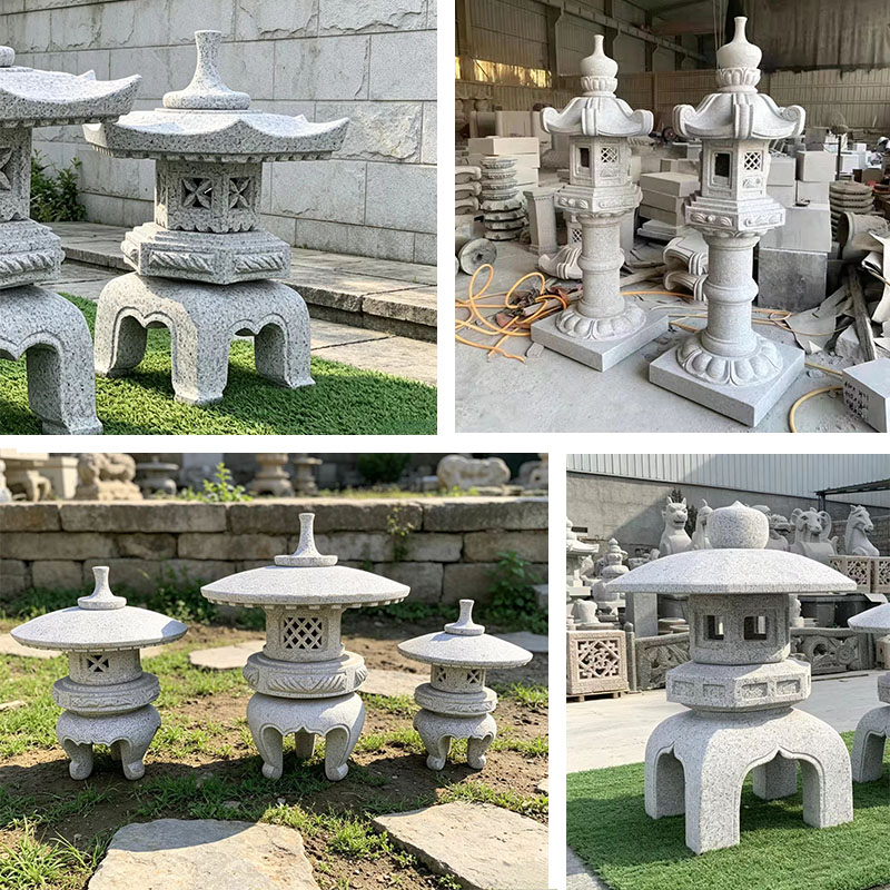 花岗岩石灯笼庭院石灯