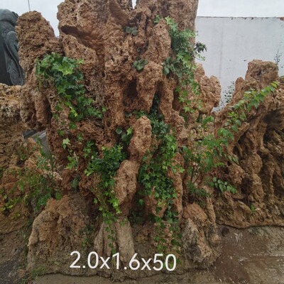 庭院吸水石上水石假山绿植景观 造型多样自然麦管石室内外摆放