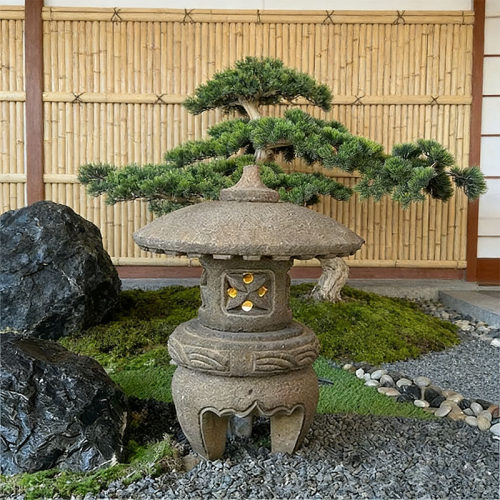 太阳能仿古日式禅意庭院石灯