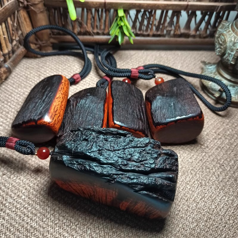 挂件酸枝木瘤疤风化木手把件文玩