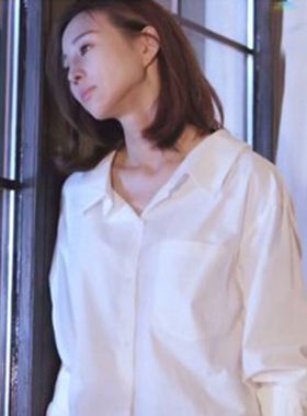 白色衬衫温暖的弦张钧甯温暖同款bf韩版宽松长袖百搭上衣女2025春