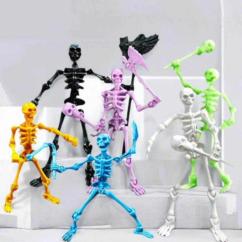 骷髅兵立体可动人偶diy多关节