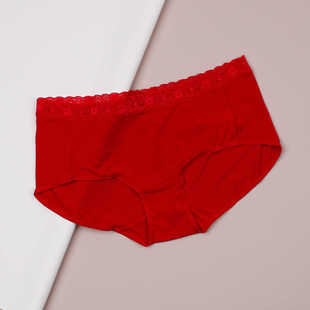H76 女士蕾丝中腰平角内裤 071 舒适精致热力小裤 黛安芬专柜正品