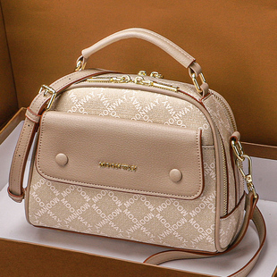 手提小圆包女2025新款通勤包包斜挎包名牌真皮女士单肩相机包