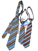 买二送一自制蓝色条纹领带女免打短学生小配饰复古休闲手打长款 潮