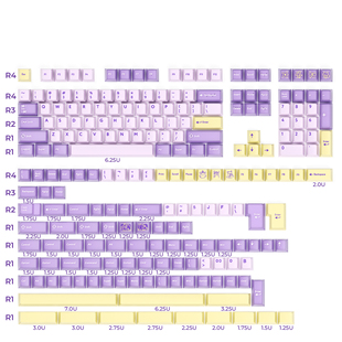 VXV键帽216键核心设计原厂超级大全套PTB双色注塑机械键盘键帽