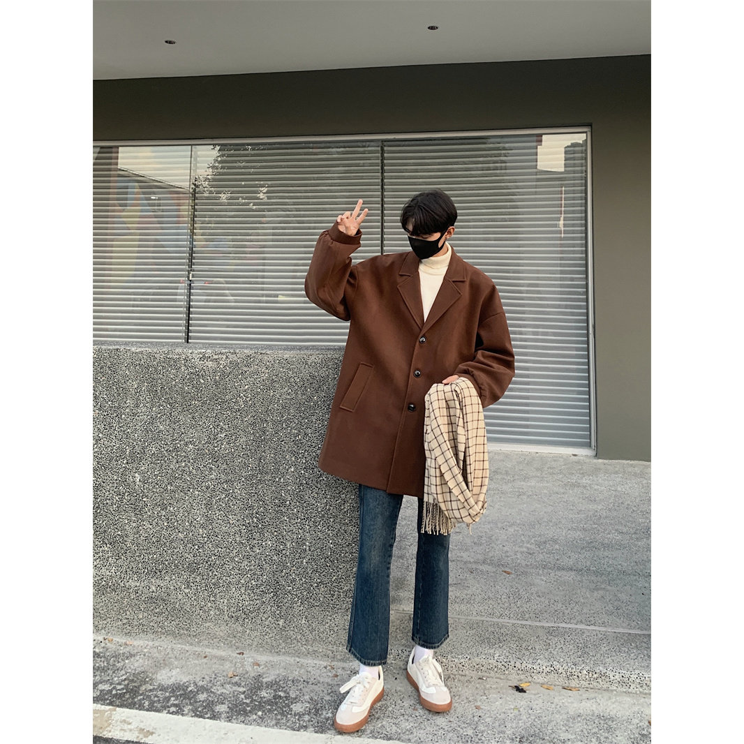 XZ413HW401-P130-2025秋装新款休闲潮流宽松高品质男士大衣外套,女装短外套,星座413-1