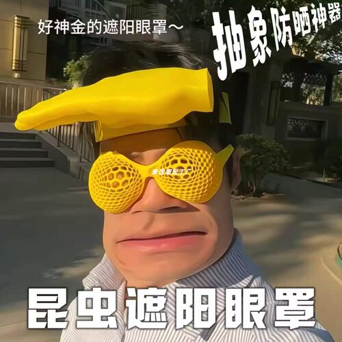 网状创意拍照神器整蛊搞怪眼镜