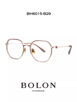 BOLON暴龙近视眼镜框23新品时尚椭圆型镜架男钛腿光学镜女BH6013