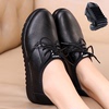 Kentucky Fried Chicken Work shoes black Baby leather shoes soft sole non-slip hotel Restaurant kitchen Flat bottom go to work shoes