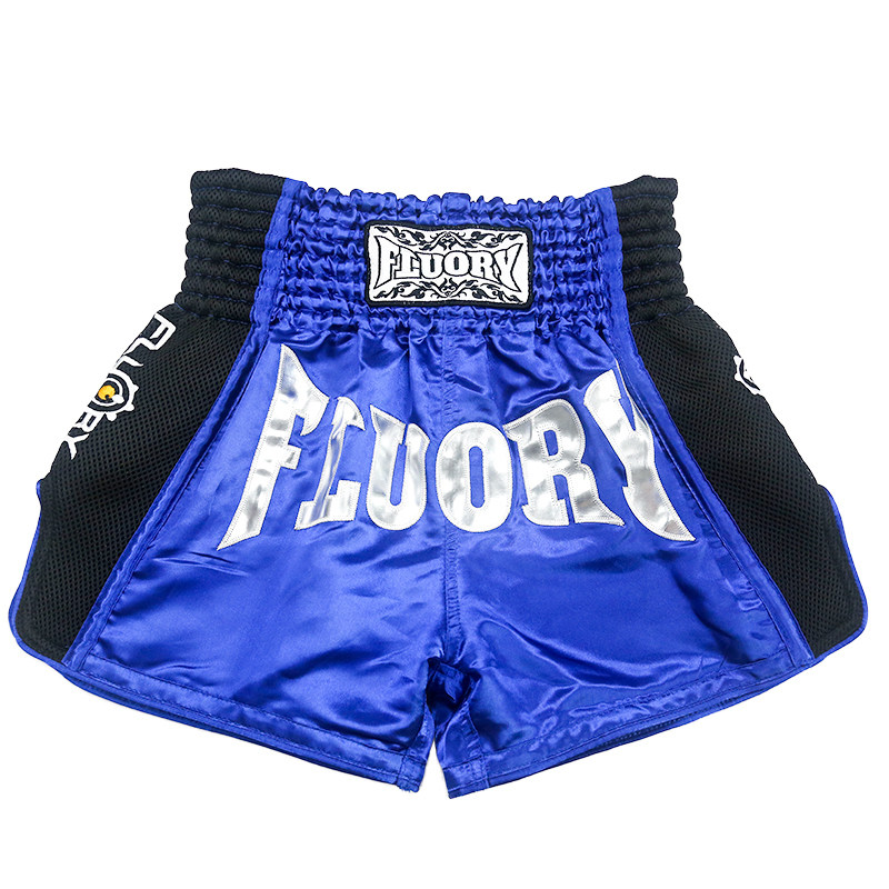 FLUORY火垒泰拳短裤男女 红蓝双方比赛专用 拳击散打服装专业定制