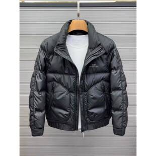 男士羽绒服2025年冬季新款潮牌帅气免洗拉炼口袋加厚保暖修身外套