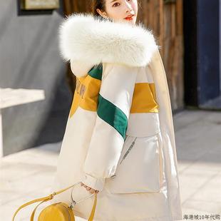 香港高端羽绒服女2025新款 白鹅绒外套厚派克大品牌 冬季 中长款