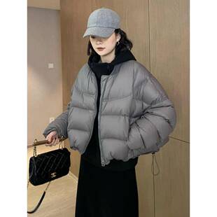 香港欧货棒球羽绒服女士小个子短款2025新款冬季宽松百搭加厚外套