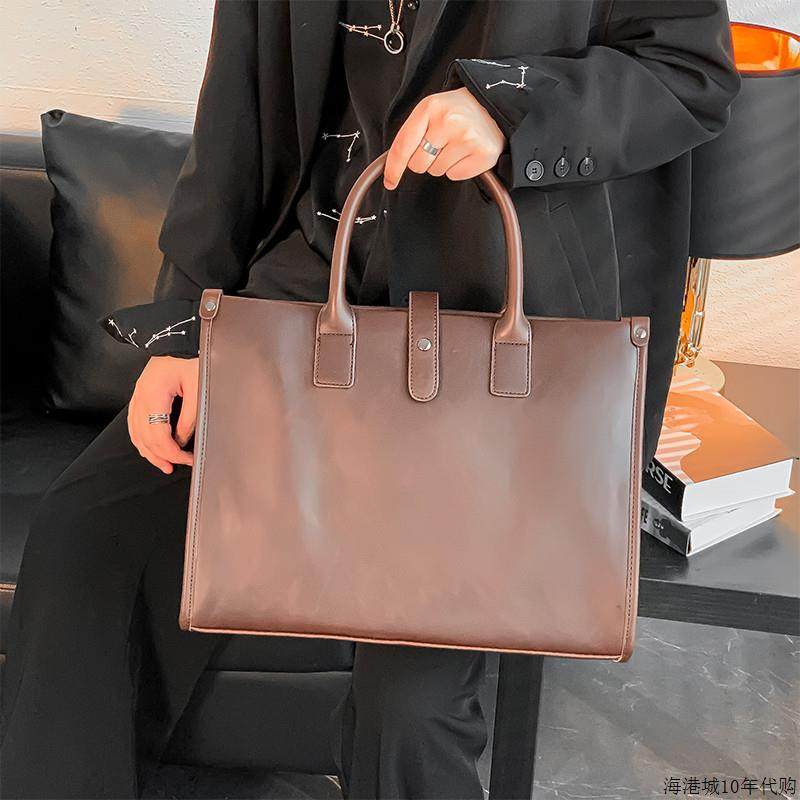 潮流真皮男女时尚定型商务男包 牛皮单肩斜挎包手提包复古公文包