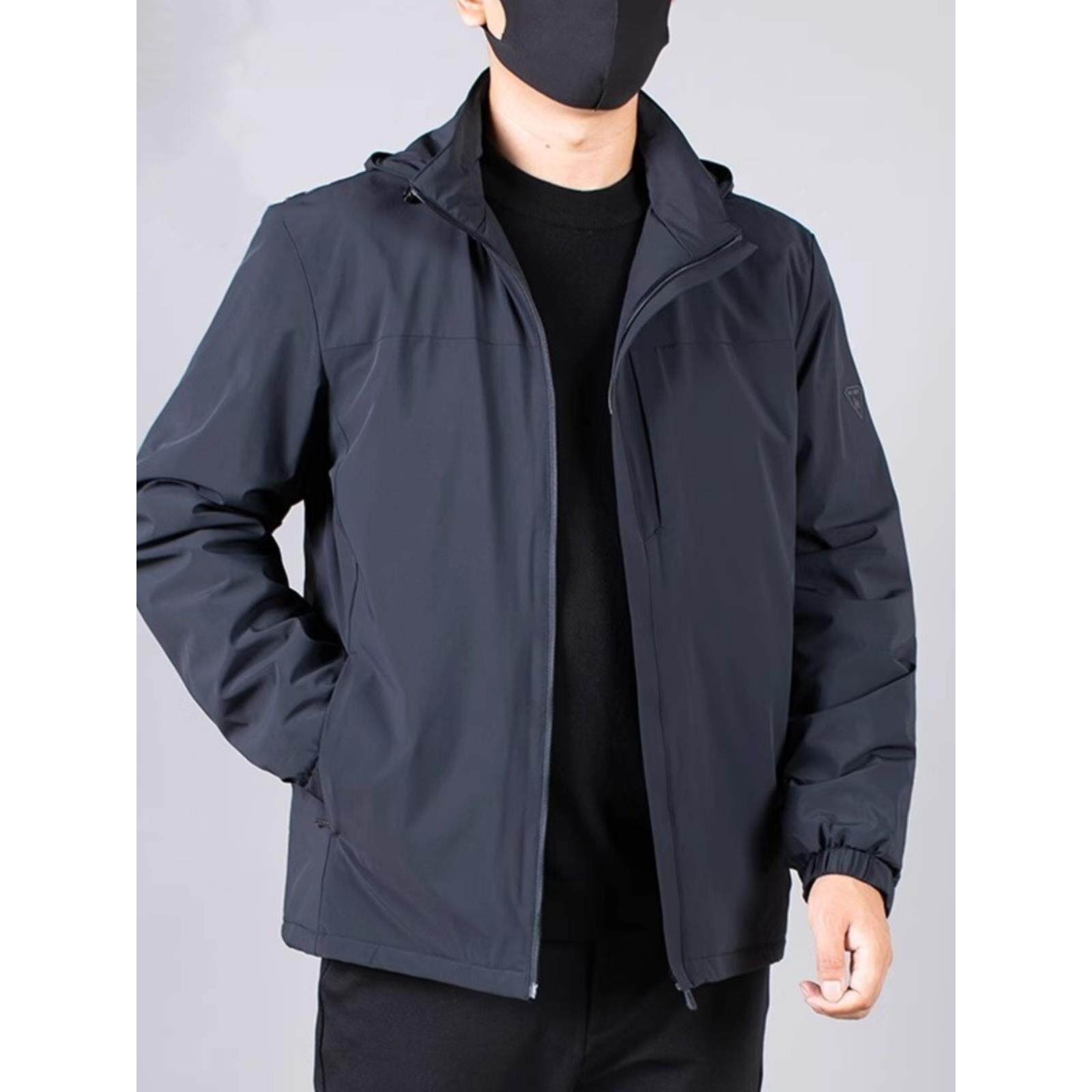 高端冲锋衣外套男秋冬季2025新款加大码高端休闲男士二棉夹克高端