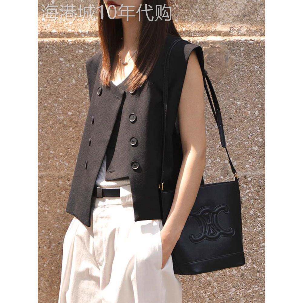 2025夏季潮牌西装马甲外套女不规则设计感休闲宽松坎肩马夹上衣服