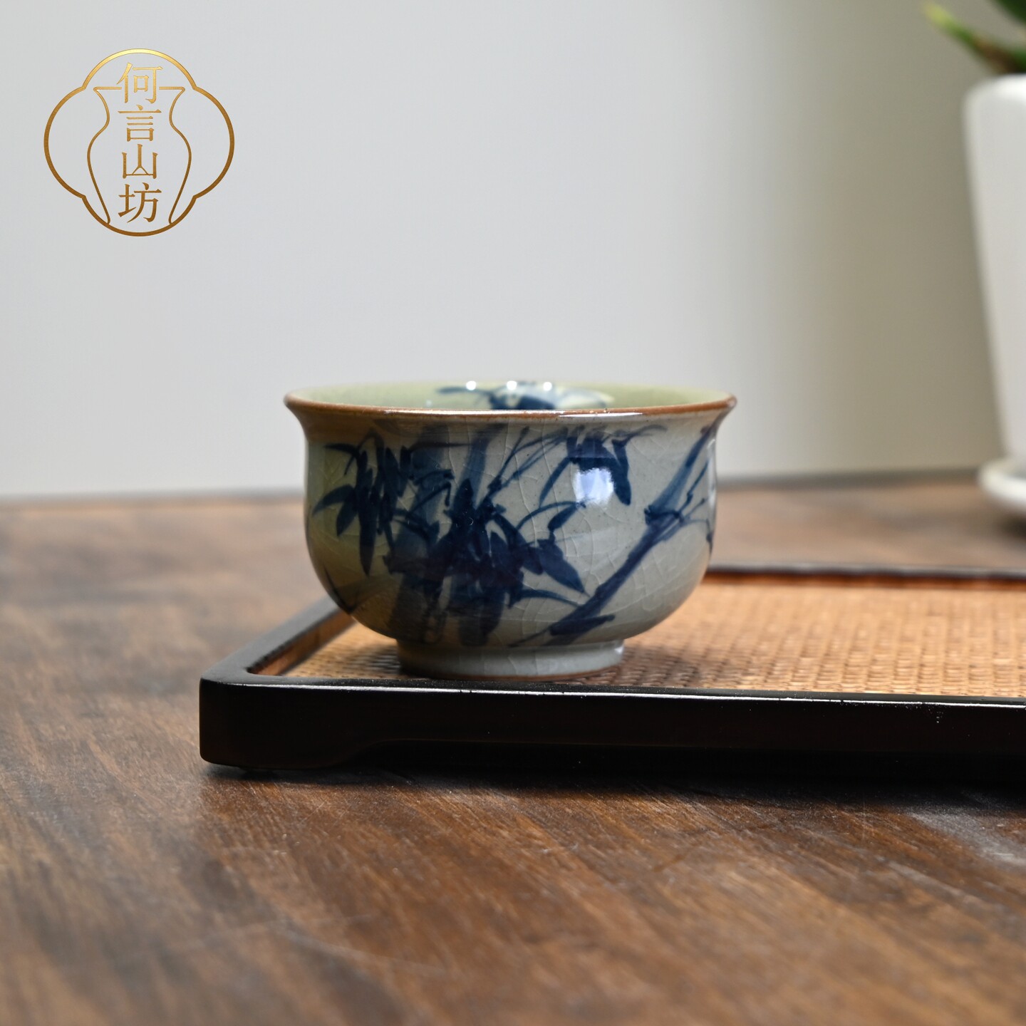 景德镇陶瓷手工手绘老陶泥大容量虾趣主人杯礼盒茶杯开片茗杯