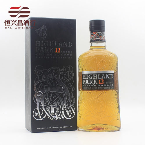 高原骑士12年维京荣耀 苏格兰Highland Park单一麦芽威士忌洋烈酒