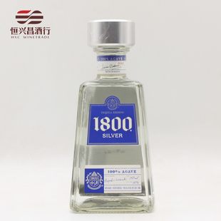 墨西哥洋酒烈酒 豪帅1800典藏银龙舌兰750ml 调鸡尾酒基酒特基拉