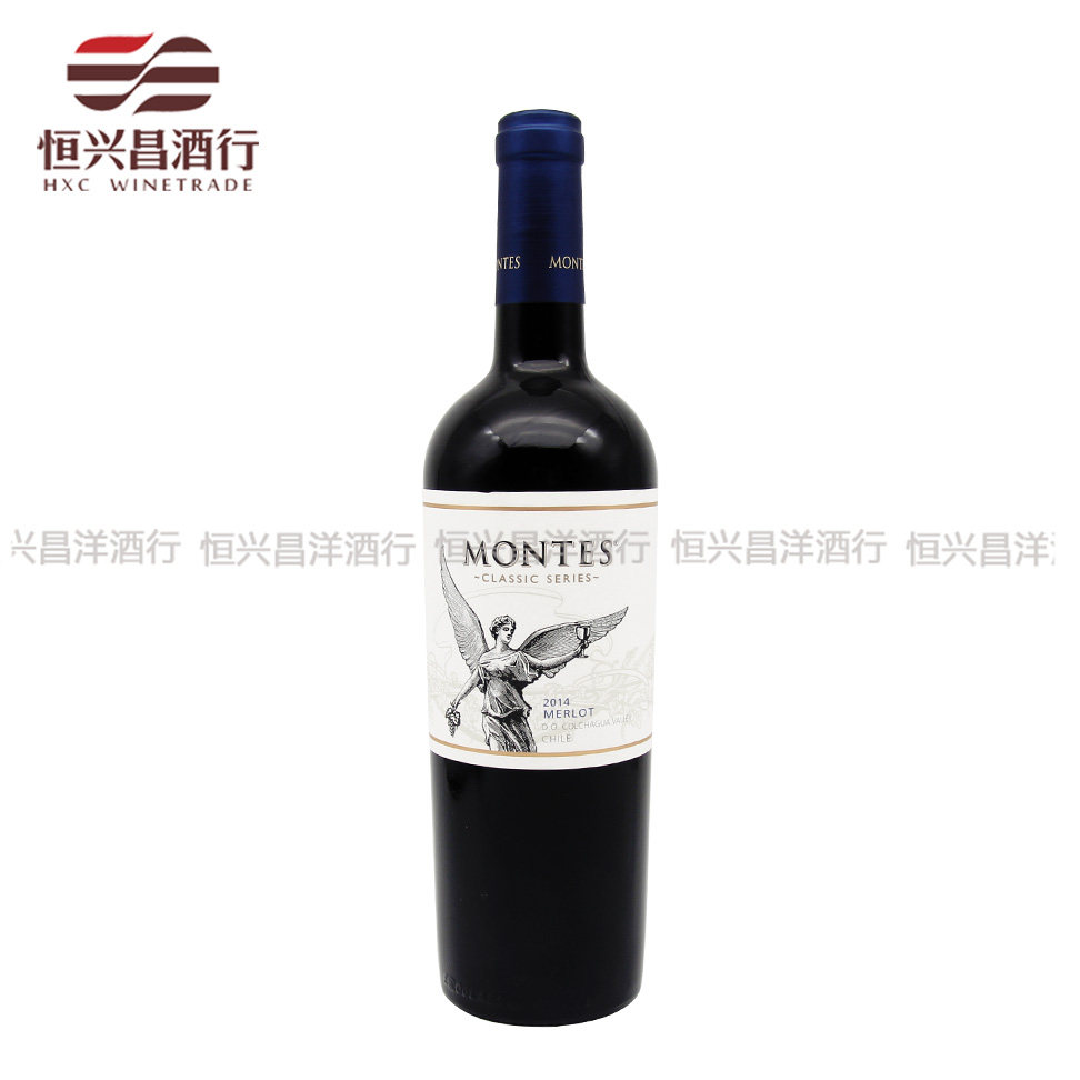 【瑕疵】蒙特斯Montes经典梅洛干红葡萄酒 750ml 智利原瓶进口