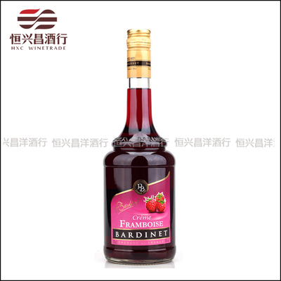 必得利覆盆子力娇酒利口酒bardinet 鸡尾酒调酒基酒700mL