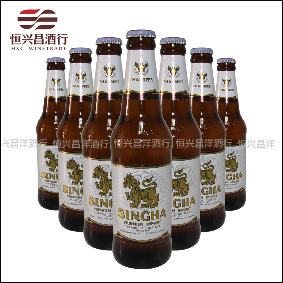 胜狮ingha 330ml*24瓶 泰国进口精酿黄啤酒thai beer